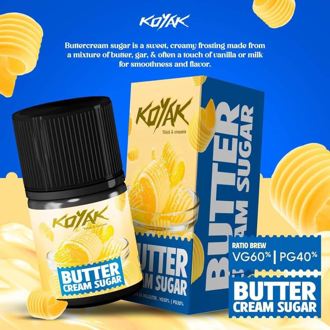 KOYAK 60ML FREEBASE BUTTER CREAM SUGAR PREMIUM - Image 3