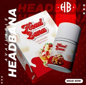 HEAD BANA 60ML FREEBASE FLAVOR STRAWBERRY MENTEGA