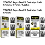 VOOPOO Argus Top Fill Cartridge (2ml) / (3ml)