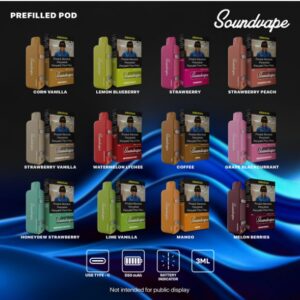 SOUNDVAPE PREFILLED POD 3000 PUFF BY BANGSAWAN Compatible with Syokbar K3000 & Fuselab F3000