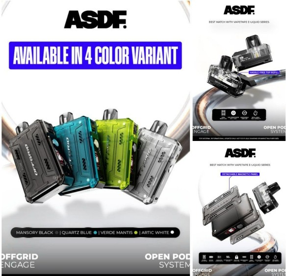 ASDF OFFGRID ENGAGE OPEN POD SYSTEM STARTER KIT