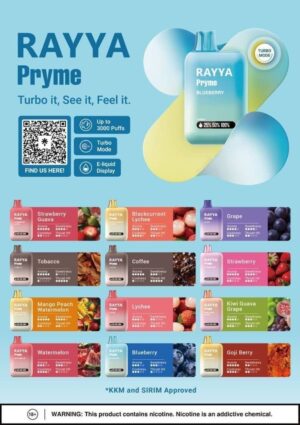 RAYYA PRYME 3000 PUFFS DISPOSABLE