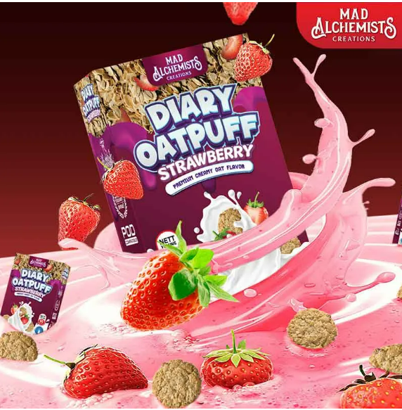 MAD ALCHEMIST DAIRY OATPUFF FREEBASE CREAMY SERIES 60ML - Image 3
