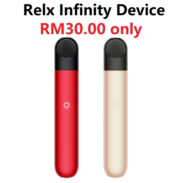 Relx Infinity Device – Red & Silver (PWP)