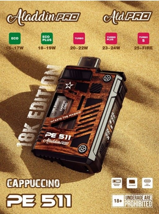Aladdin Pro PE511 18K 18000 Puffs DSP Pod Fullset and Cartridge - Image 2
