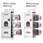 Smok RPM2 Empty Pod. 1) RPM Pod 2) RPM 2 Pod