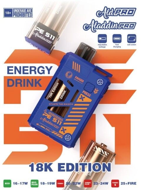 Aladdin Pro PE511 18K 18000 Puffs DSP Pod Fullset and Cartridge - Image 5